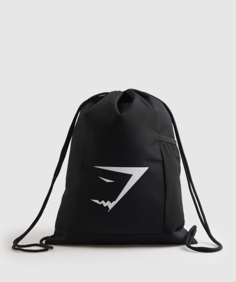 Gymshark Sharkhead Gymsack Vödörtáska Fekete | HU-B-836